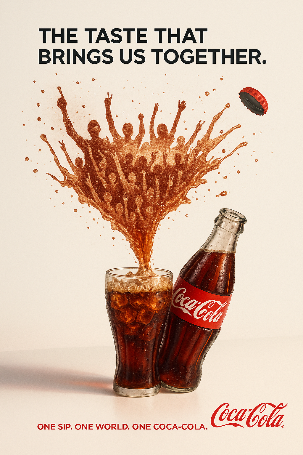 Coca-Cola Mirage campaign concept - Coca-Cola — Taste Reality featuring visual illusion techniques